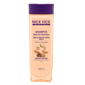 Shampoo Nick & Vick NUTRI-Hair Brilho Natural Iluminador 300ml