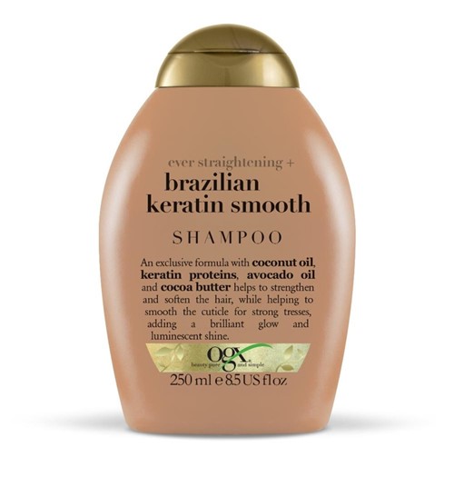 Shampoo OGX Brazilian Keratin Smooth 250 Ml - Tricae