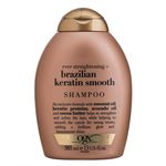 Shampoo Ogx Brazilian Keratin Smooth com 385ml
