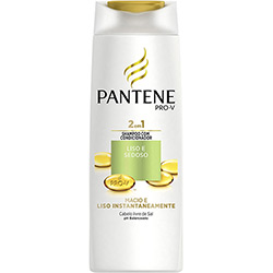 Shampoo Pantene 2 em 1 Liso Sedoso 200ml - Pantene