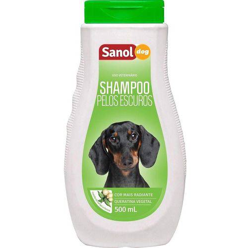 Shampoo para Cachorro Sanol Pêlos Escuros 500ml