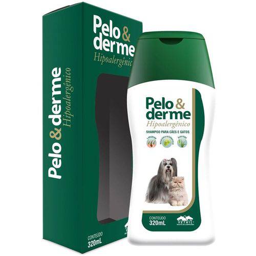 Shampoo Pelo e Derme Hipoalergênico Cães e Gatos 320ml