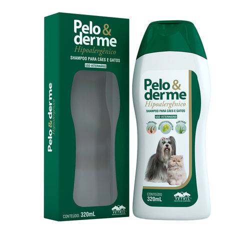 Shampoo Pelo e Derme Hipoalergênico Vetnil 320ml