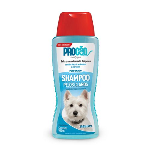 Shampoo Pelos Claros para Cães e Gatos 500ML Procão