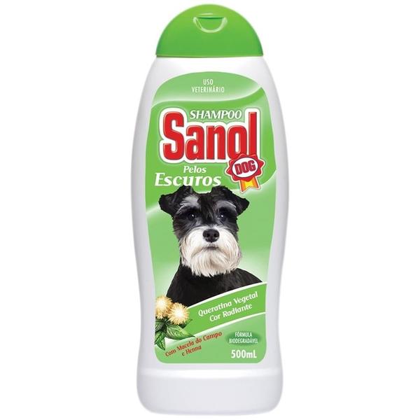 Shampoo Pelos Escuros Sanol Dog 500ml