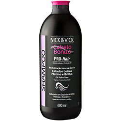 Shampoo Pro-Hair Revitalização Intensa Cabelos Loiros Oil Palm Tree 600ml - Nick & Vick