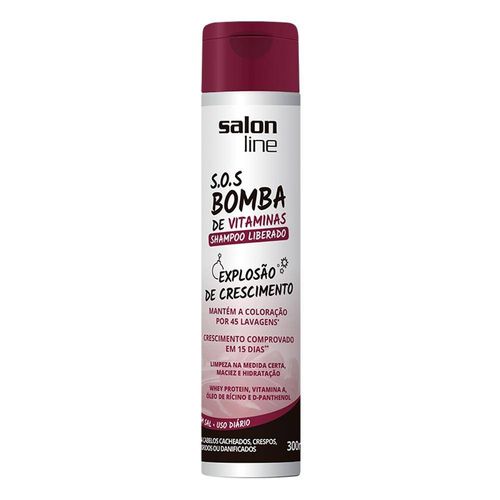 Shampoo Salon Line Liberado S.O.S Bomba de Vitaminas 300ml