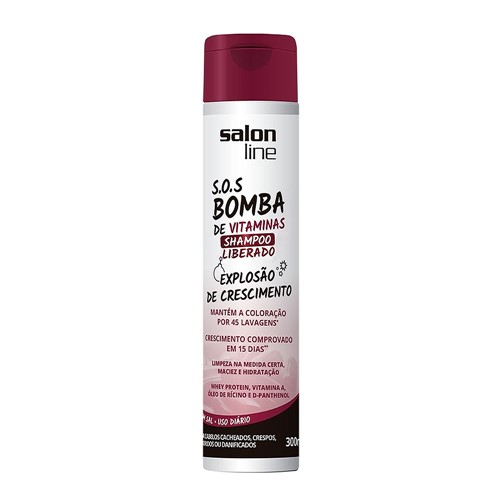 Shampoo Salon Line S.O.S Bomba de Vitaminas Liberado com 300ml