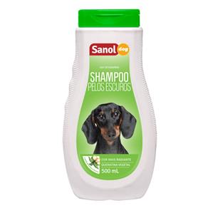 Shampoo Sanol Dog para Cães de Pelos Escuros - 500ml