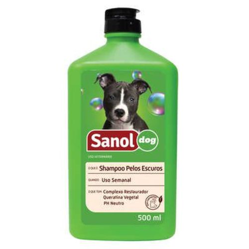 Shampoo Sanol Dog Pelos Escuros - 500 Ml