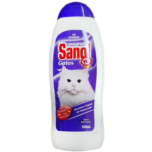 Shampoo Sanol Gatos Sanol Vet - 500 Ml