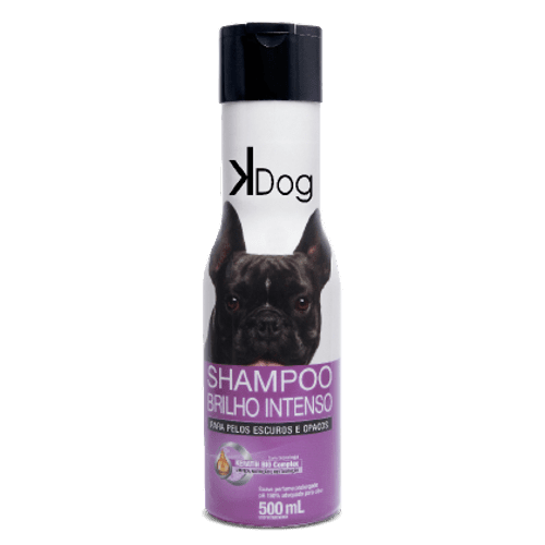 Shampoo Sanol KDog Brilho Intenso para Cães e Gatos de Pelos Escuros 500ml