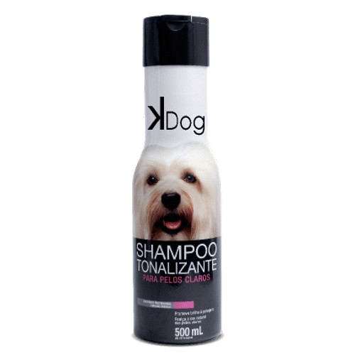 Shampoo Sanol KDog Tonalizante para Cães e Gatos de Pelos Claros 500ml