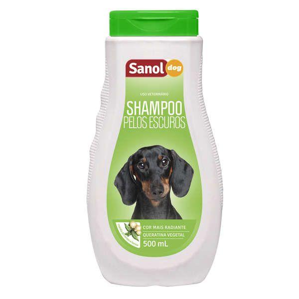 Shampoo Sanol Pelos Escuros Cães 500ML