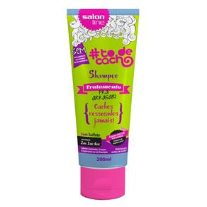 Shampoo Todecacho Tratamento Pra Arrasar -Sem Sulfato Parabenos e Óleo Mineral - 200ml - Salon Line