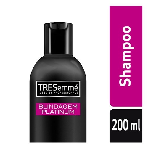 Shampoo TRESemmé Blindagem Platinum para Reparação e Proteção 200ml
