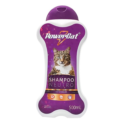 Shampoo Veterinário Powercat Neutro com 500ml