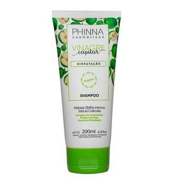 Shampoo Vinagre Capilar 200ml - Phinna - Phinna Cosmésticos