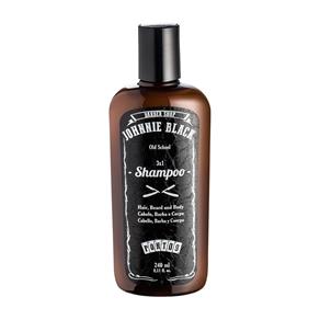 Shampoo 3X1 de Johnnie Black - para Cabelo, Barba e Corpo - 240 Ml