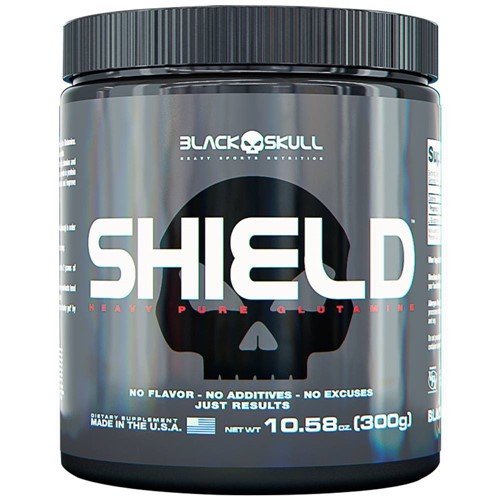 Shield - Pure Glutamine - 300g - Black Skull