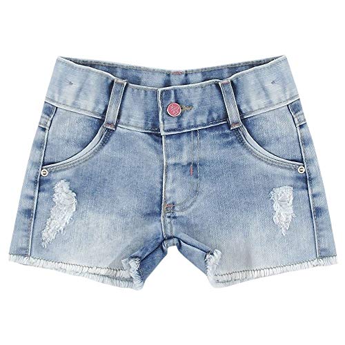 Shorts Look Jeans Barra Desfiada Jeans - UNICA - 02