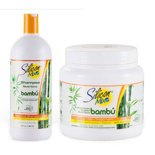 Silicon Mix Bambu Kit Shampoo 1 Litro + Mascara 1 Kilo
