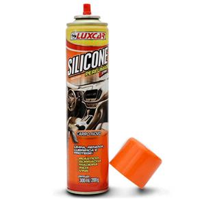 Silicone Perfumado Spray Carro Novo Luxcar 300ml Proteção para Plástico Borracha Madeira Inox Vinil