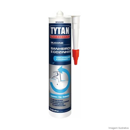 Silicone Tytan Banheiros 280 Gramas Branco Tytan