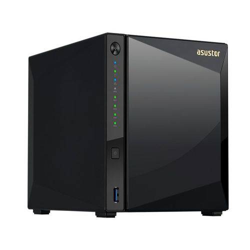 Sistema de Backup Nas Asustor As4004t Marvell Dual Core 1,6ghz 2gb Ddr4 Torre 04 Baias