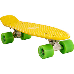 Skate Fish Skateboards Cruiser Amarelo e Verde 22''