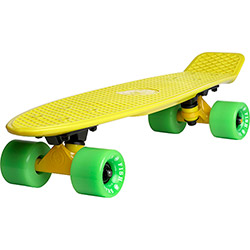 Skate Fish Skateboards Cruiser Amarelo e Verde 22"