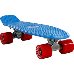 Skate Fish Skateboards Cruiser Azul e Vermelho 22''