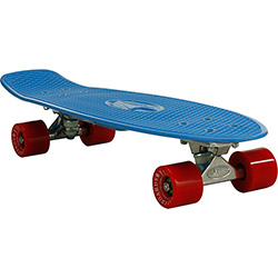 Skate Fish Skateboards Cruiser Shark Azul e Vermelho 27''