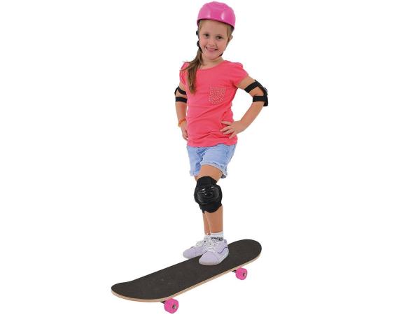 Skate Infantil Radical Girl com Acessórios - Xalingo