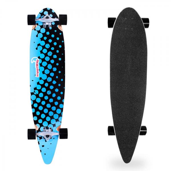 Skate Longboard 42" Shape de Madeira Rodas com Rolamento Certificado Inmetro - Iw
