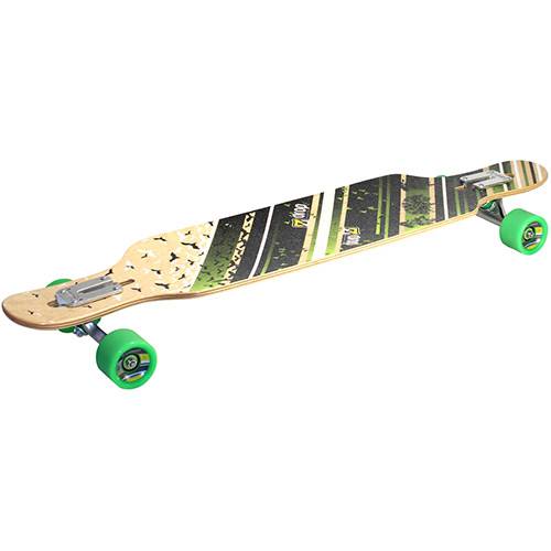 Skate Longboard 99 Eco DropBoards - Preto e Verde