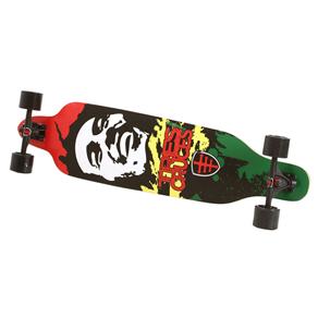 Skate Longboard Venice Shape Três Cruces Bob Marley - Preto