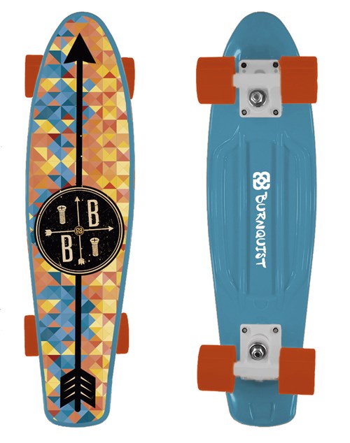 Skate Mini Cruiser Atrio Bob Burnquist Azul - Es093 - Es093