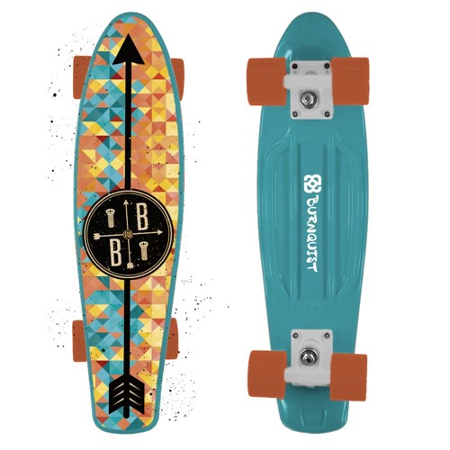 Skate Mini Cruiser Atrio Bob Burnquist Azul - Es093 Es093