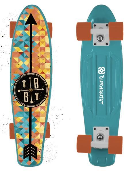 Skate Mini Cruiser Atrio Bob Burnquist Azul