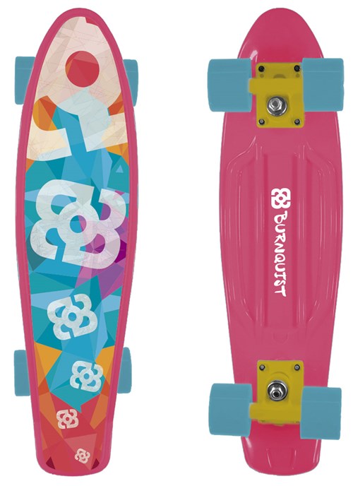 Skate Mini Cruiser Atrio Bob Burnquist Rosa - Es092 - Es092