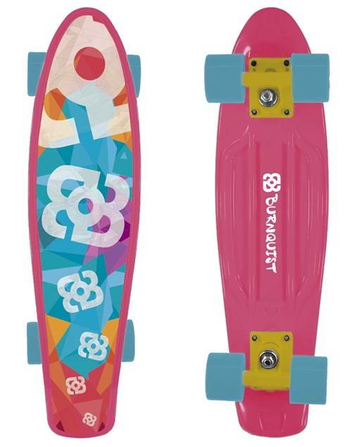 Skate Mini Cruiser Atrio Bob Burnquist Rosa ES092