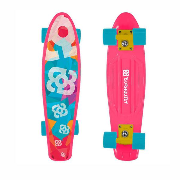 Skate Mini Cruiser Atrio Bob Burnquist Rosa - ES092