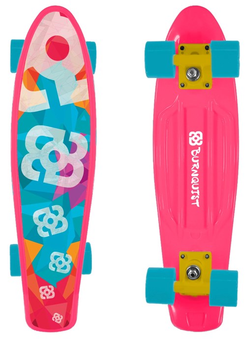 Skate Mini Cruiser Atrio Bob Burnquist Rosa - ES092