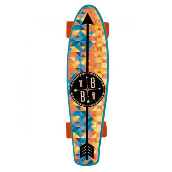 Skate Mini Cruiser Bob Burnquist Azul ES093 Átrio