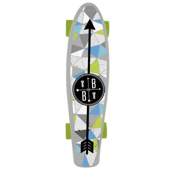 Skate Mini Cruiser Bob Burnquist Branco ES091 Átrio