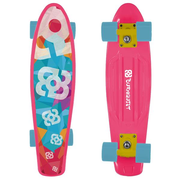 Skate Mini Cruiser Bob Burnquist ES092 Rosa - Multilaser - Multilaser