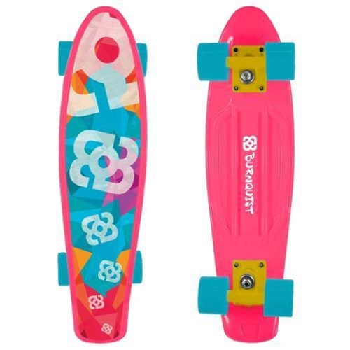 Skate Mini Cruiser Bob Burnquist Es092 Rosa - Multilaser