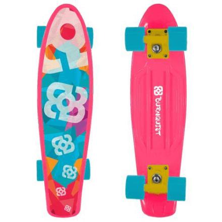 Skate Mini Cruiser Bob Burnquist Rosa Multikids - ES092