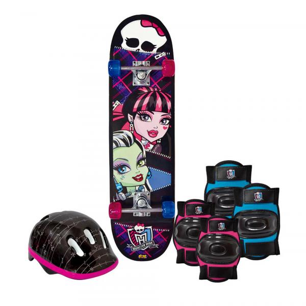 Skate Monster High com Kit de Segurança 7621-5 - Fun - Fun